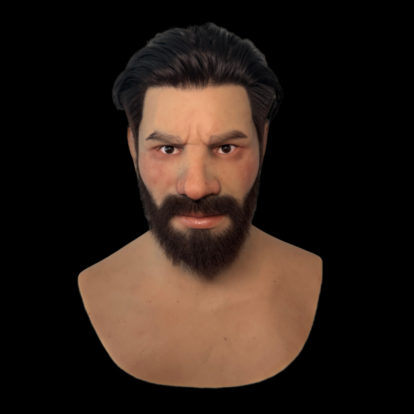 Arthur Hair Transplant Beard Silicone Face Mask Headgear