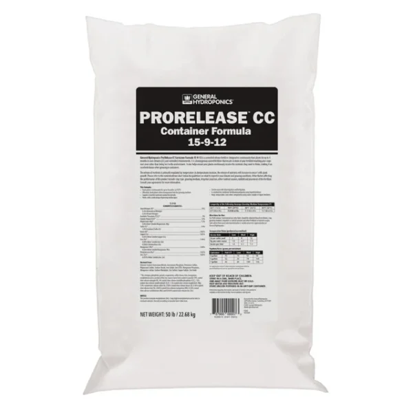 General Hydroponics ProRelease Cool Climate Container Formula 50 Ib